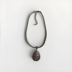 "Colgante Jai By John Hardy de plata de ley 14k y collar de cadena tejida 925, 16""+3""" - Imagen 1 de 9