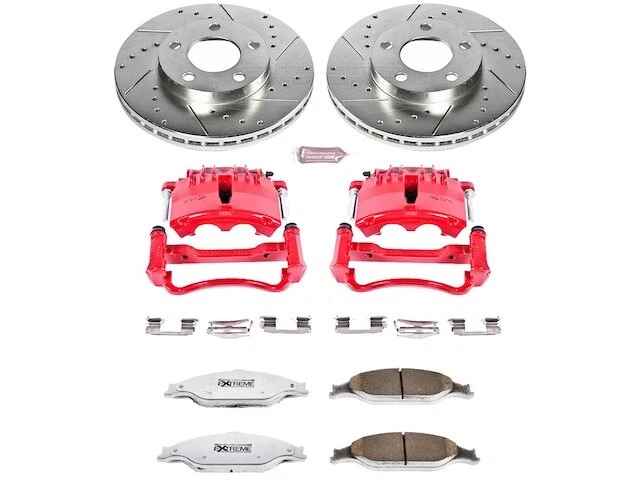 Pastilha de freio dianteiro e kit de rotor 71BMVN72 para Ford Mustang 1999 2000 2001 2002 - Imagem 1 de 1