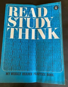 UNUSED 1977 Read Study Think~ My Weekly Reader Practice Book 4 - Picture 1 of 5