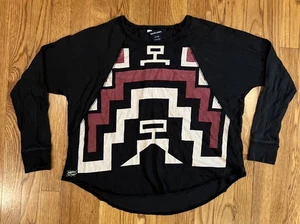 Polo Ralph Lauren Niñas XL 16 Azteca Suroeste Top Camisa Manga Larga Algodón Boho - Imagen 1 de 10