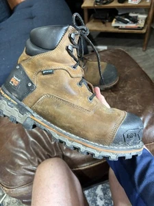 Timberland PRO Mens 10.5 M Work Boots F2892-18 EH Brown Leather A5701 - Picture 1 of 24