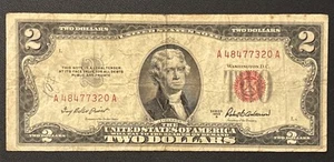 1953-A $2 Bicentennial Two Dollar Bill - OFFSET. See Photos - Picture 1 of 2