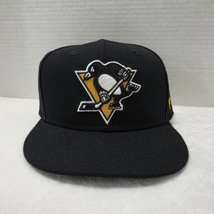 Mütze Kappe Pittsburgh Penguins Fanatics nicht verstellbar Größe 7 1/2 Teamfarben flacher Schirm - Bild 1 von 9