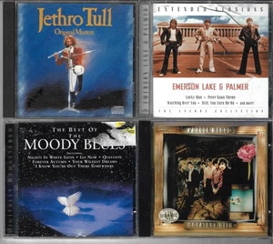 1970s PROG ROCK 4 CD COLLECTION MOODY BLUES, PROCOL HARUM, JETHRO TULL, ELP - Picture 1 of 4