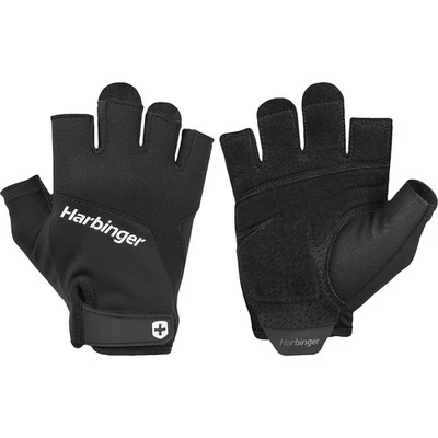 Guantes de levantamiento de pesas Harbinger unisex con agarre de entrenamiento - pequeños - negros Foto 1 de 4