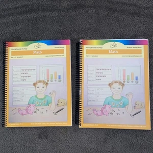 Moving beyond the Page MATH Ages 6-8 Student Activity Book Parent Manual Clean! - Foto 1 di 10