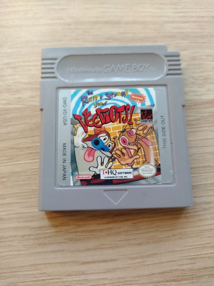 Ren and Stimpy Show: Veediots (Nintendo Game Boy, 1993) Game Only - Tested Works - Image 1 of 4