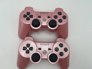 2x Sony PS3 DualShock 3 Wireless Controllers - Candy Pink - Tested - Picture 1 of 6