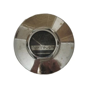 Optima Chrome Black Wheel Center Cap - Picture 1 of 2