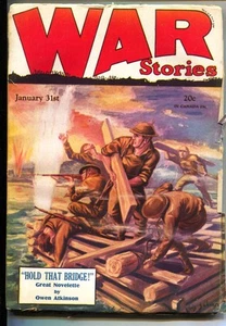 War Stories 1/31/1928-Dell-Chris Schaare WWI cover-Captain George Fielding Eliot - Picture 1 of 2