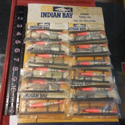 RARE INDIAN BAY COMPLETE FISHING LINES DISPLAY CARD #2 - Image 1 of 4