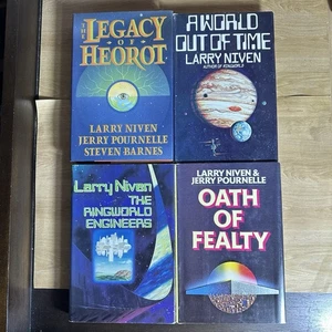 Larry Niven Pournelle Hardcover Lot Book Club BCE Ringworld Oath Fealty Heorot - Picture 1 of 18