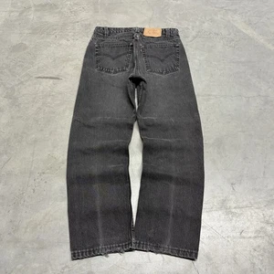 Jeans de mezclilla vintage años 90 Levi’s 505 negros desteñidos 31x29 grunge hechos en EE. UU. - Imagen 1 de 10