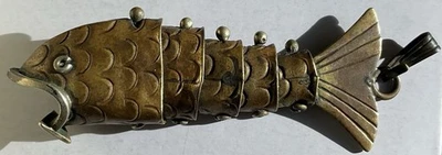 "Peces de bronce articulados muy antiguos de 2,5"" 12,9 gramos" Foto 1 de 4