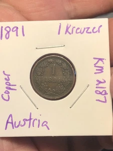 Austria 1891 1 crucero KM 2187 - Imagen 1 de 5