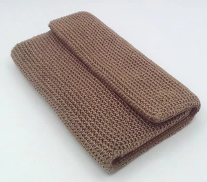 The SAK Wallet Tri-Fold Brown 7.25" x 4.25" Closed Snap Closure - Picture 1 of 7