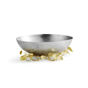 Michael Aram - Serving Bowls - Monet’s Garden Bowl - Gold / LG - Picture 1 of 4