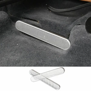 Fit For BMW X5 G05 2019-2021 Silver Steel Seat Lower Dust Cover Cover Decor 2PCS - Picture 1 of 9
