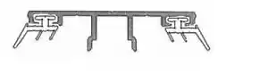 Alu Verlegeprofil VSG Glas , Stegplatten , Klemmprofil - Bild 1 von 3