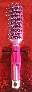 Brosse Plate Rose Coiffure Cheveux Brushing Soins Beauté Capillaire Long 23.5 cm - Bild 1 von 2