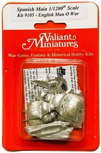 Kit Principal Español # 9105 - Inglés Hombre O Guerra - (2 Cada uno) Escala 1:1200 Valiente - Imagen 1 de 2