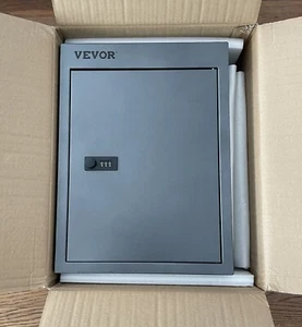 Through The Door Locking Drop Box Safe Mailbox 12.5''x6.3''x16.9'' Grey - Picture 1 of 4