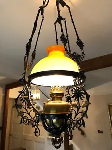 black/brass chandelier ceiling light used - Picture 1 of 2