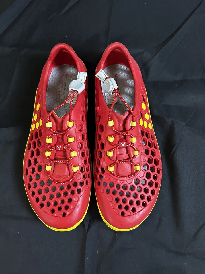 Vivo босиком Ultra туфли размер ЕС 39 / 8 США красный желтый cinch шнурки подержанные - Изображение 1 из 4