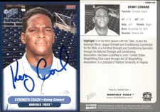 Kenny Coward Signed 2004 Choice Norfolk Tides #36 Card Auto AU
