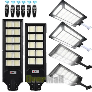 Commercial 9900000000LM Solar Street Light IP67 Dusk Dawn PIR Sensor+Pole+Remote - Picture 1 of 78