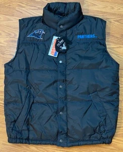 Carolina Panthers NFL Triple Fat Goose Vest Mens Large Brand New Deadstock 90s - Picture 1 of 16