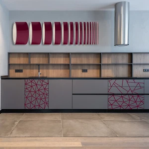 Klebestreifen Deko Küche Bad Kinderzimmer Schule Kita 35mm Bordeauxrot Matt - Bild 1 von 9