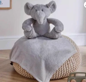 Weiches Baby Elefant Plüschtier mit Kuscheldecke - perfektes Geschenk! - Bild 1 von 3