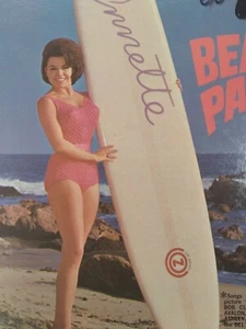 ANNETTE FUNICELLO Beach Party Sound Track 1963 1st Buena Vista LP Surf Disney - Picture 1 of 12