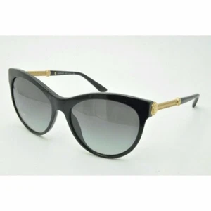 Versace Sunglasses 4292 GB1/8G Black Gold Frames / Gray Gradient Lenses 57mm - Picture 1 of 4