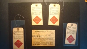 De colección RR - Ferrocarril - Etiquetas de equipaje - Agencia urgente - Gran lote antiguo - Imagen 1 de 7