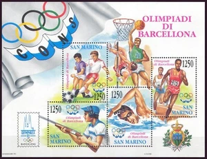 Hoja Bloque de SAN MARINO, 1992 | JJ.OO. BARCELONA ´92 | Yvert HB-18 MNH ** - Imagen 1 de 1