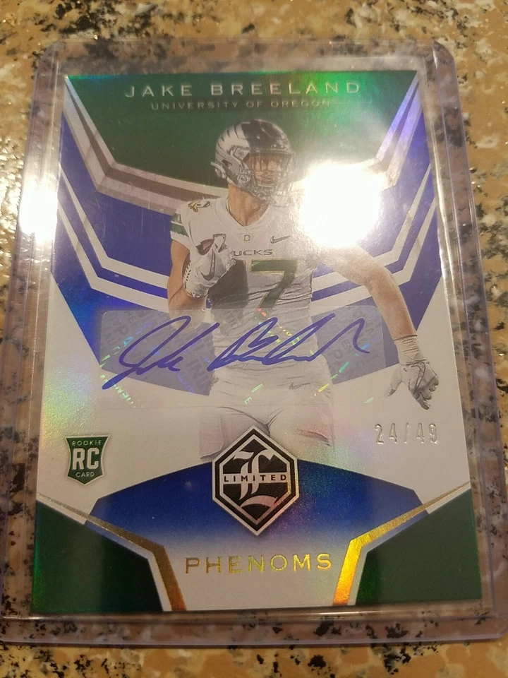 2020 Chronicles Limited Phenoms Jake Breeland  #24/49  Rookie Auto Oregon Ravens - Image 1 of 1