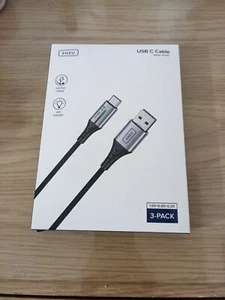 Heavy Duty Fast Charge Type C USB Cable 3.1A QC Fast Charging 0.5+2+2m - Picture 1 of 3
