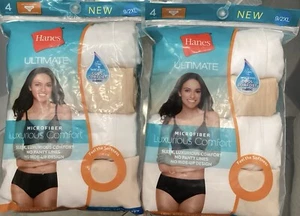 hanes women's Low Rise briefs Size9/2X -8pc - Picture 1 of 2