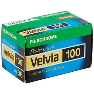 FUJIFILM VELVIA100 NP 36 Reversal film Fuji Chrome Velvia 100 35mm 135 1pck New - Image 1 of 4