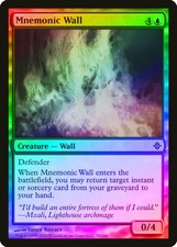 Mnemonic Wall FOIL Rise of the Eldrazi NM Blue Common MAGIC MTG CARD ABUGames
