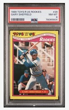 1989 Topps Toys "R"Us Rookies #28 Gary Sheffield PSA 8