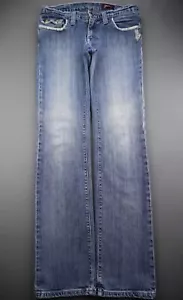 Men's Howe Jeans Skinny Puppy Stretch Distressed Medium Wash Size 30 (Msr 31x33) - Picture 1 of 12
