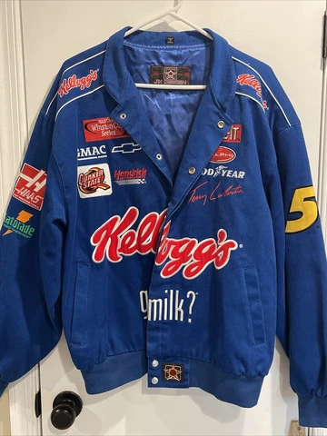 Terry Labonte #5 - Kellogs Tony the Tiger-  Jacket Mens Large NASCAR JH Design Cover