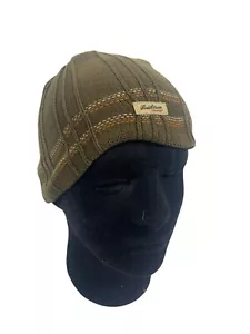 Levis Knit Hat Beanie Cap Army Green Ribbed Skull Y2K Skater Grunge Gamer Mens - Picture 1 of 11