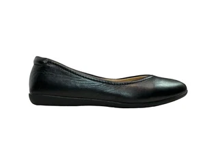 Naturalizer Women’s Shoes Black Leather Vivienne Ballet Flats Size 7.5 M - Picture 1 of 7