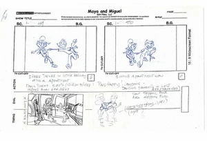 Maya und Miguel Eröffnung Produktion Animation Storyboard PBS 4950 - Bild 1 von 1