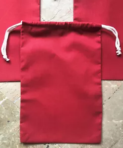 Biglotbags - Premium Red 145 GSM Cotton Double Drawstring Reusable Muslin Bags - Picture 1 of 6
