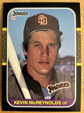 1987 Donruss Kevin McReynolds Baseball Card #451 Padres Outfield Mid-Grade